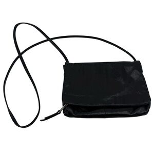 HOBO Black Leather Crossbody Folded Purse